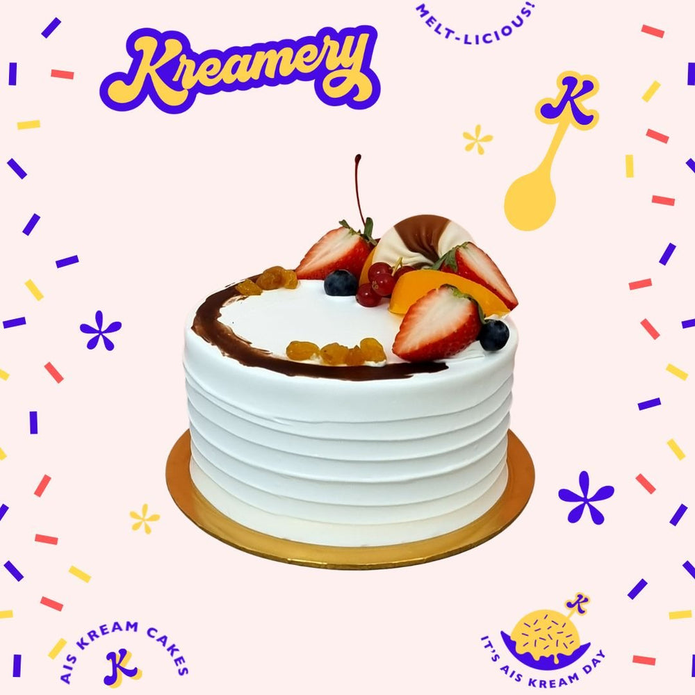 Bacardi Rum Raisin Ice Cream Cake (ALCOHOL) - 15cm Whole Cake (5-days Pre-order) - SK Homemade Cakes---