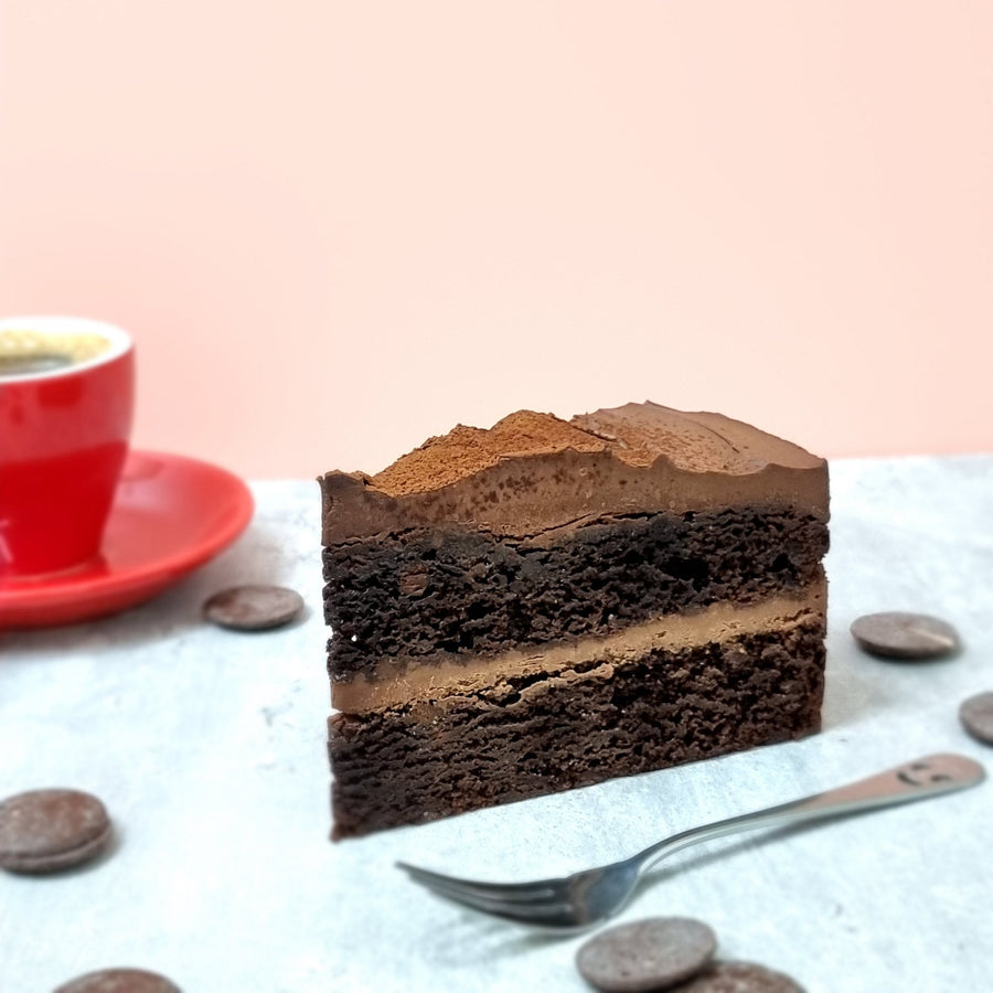 Belgium Dark Choc 1 pc SLICE CAKE (Available Daily) - SK Homemade Cakes-1 pc--