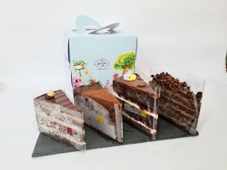 Chocolate Addict Surprise Box - Box of 4slice (Available Daily) - SK Homemade Cakes---