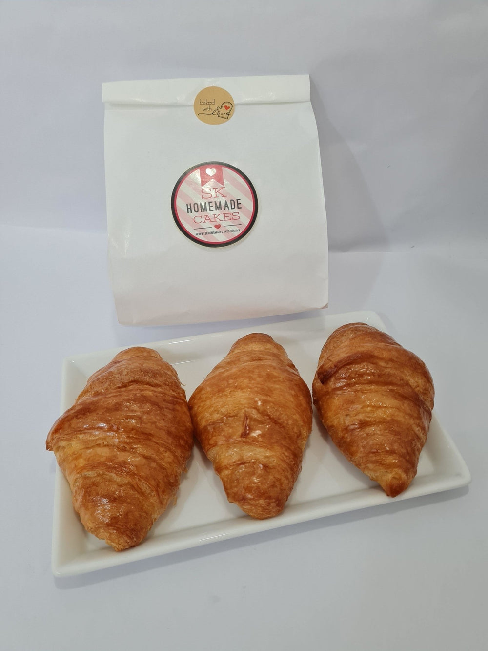 French Croissant- 3pc/pkt (Available Daily) - SK Homemade Cakes---