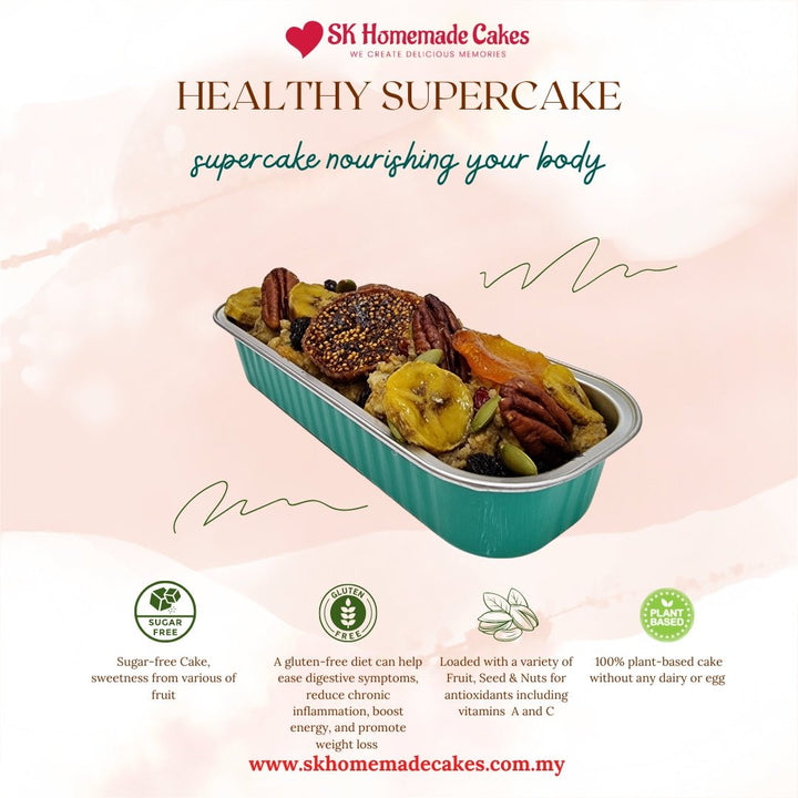 Healthy Supercake - Whole Cake (Available Daily) - SK Homemade Cakes-1 Mini Loaf--