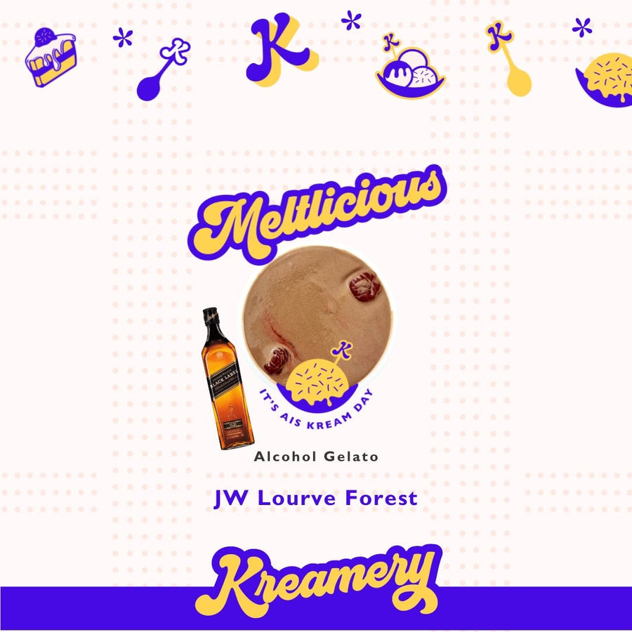 JW Lourve Forest Alcohol Gelato - Available Daily - SK Homemade Cakes-130ml--
