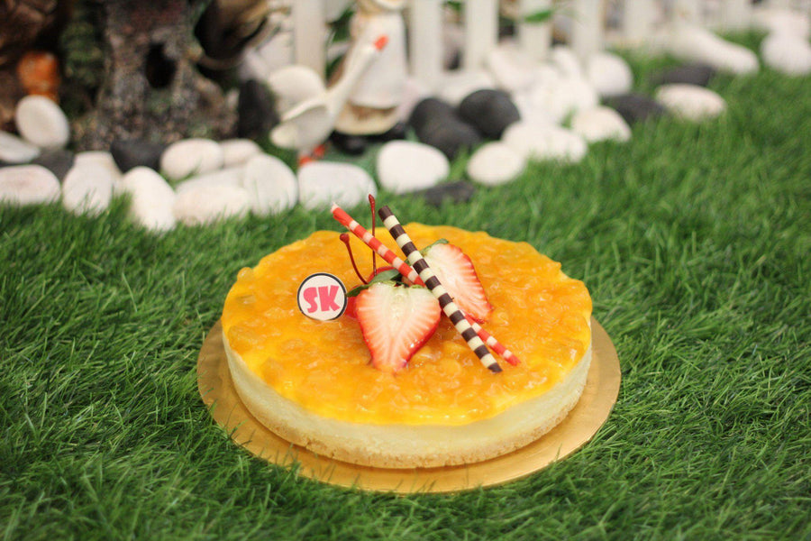Mango Cheesecake - Whole Cake (Available Daily) - SK Homemade Cakes-Small 15cm--