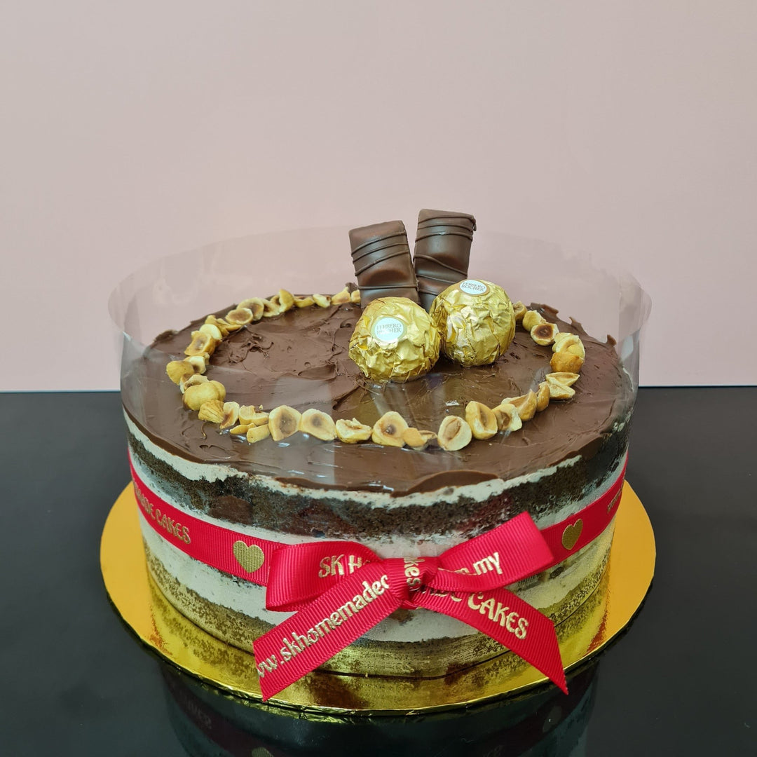 Nutella Ferrero Rocher Cake - Whole Cake (5-days Pre-order) - SK Homemade Cakes-Small 15cm--