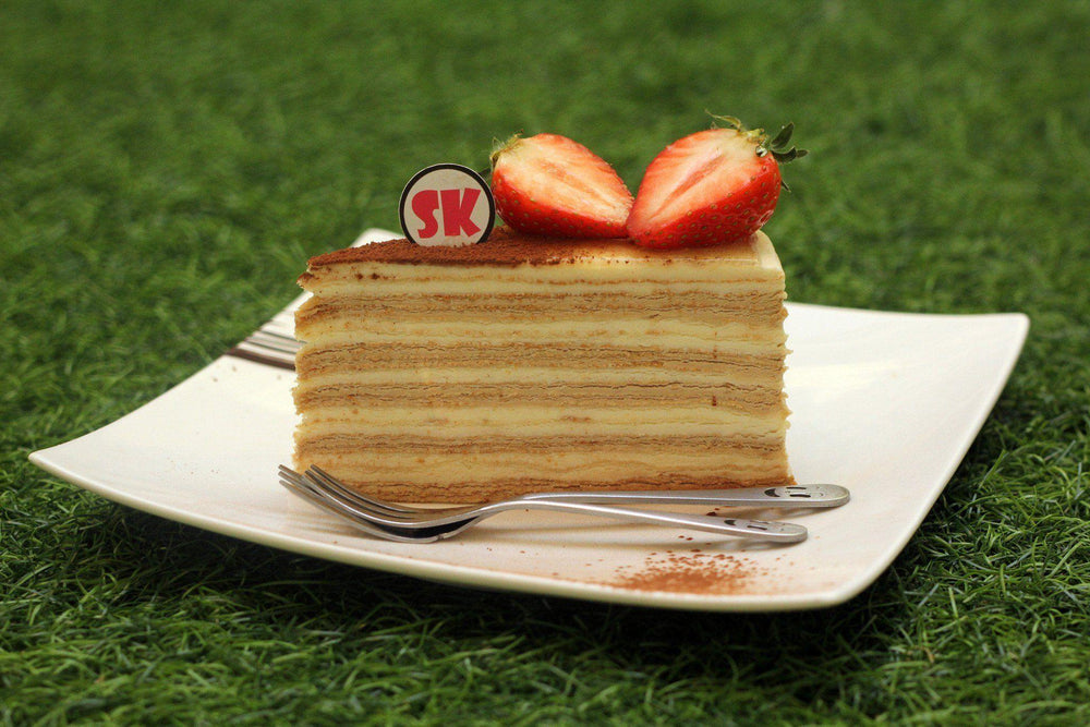 Tiramisu Mille Crepe - Whole Cake (Available Daily) - SK Homemade Cakes-Small 15cm--