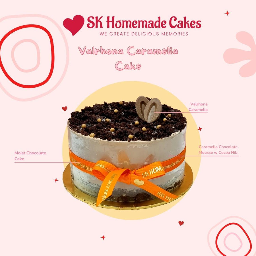 Valrhona Caramelia Chocolate Cake - 15cm Whole Cake (Available Daily) - SK Homemade Cakes-Small 15cm--