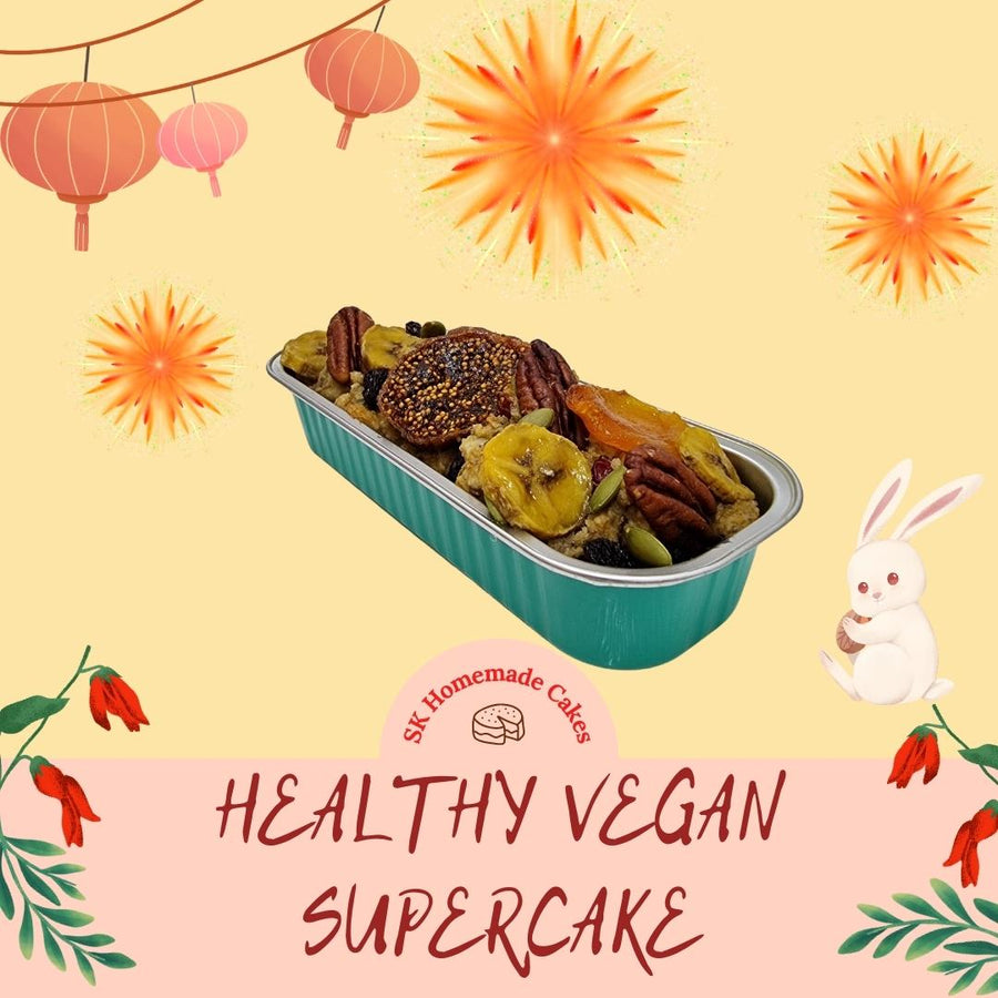 Vegan / Eggless Healthy Supercake - Whole Cake (Available Daily) - SK Homemade Cakes-1 Mini Loaf--